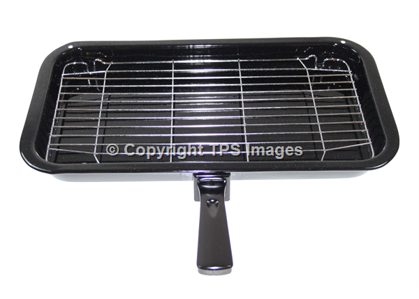 Large Grill Pan with a Wire Rack and Grill Handle