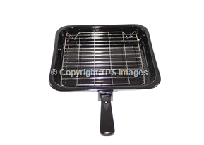 Medium Grill Pan with a Grill Rack and Grill Pan Handle