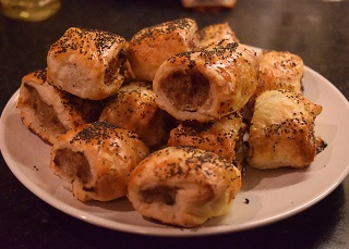 Chorizo and Apple Sausage Rolls