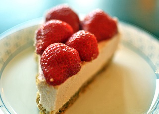 Pink Strawberry Cheesecake