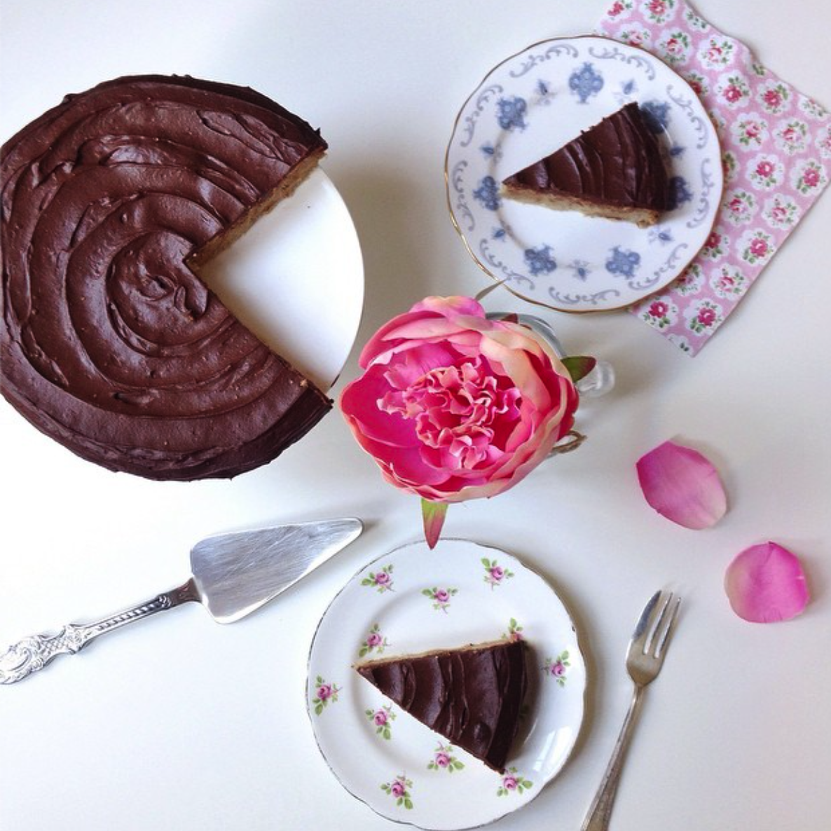 Healthy Cinnamon Oatcake With Ganache