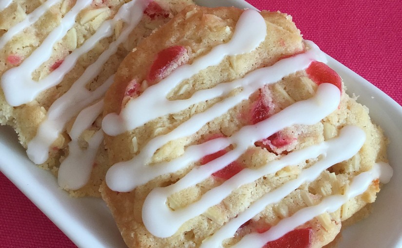 Cherry Bakewell Cookies