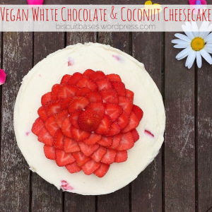 Vegan White Chocolate & Coconut Cheesecake